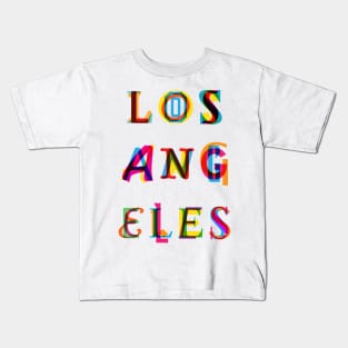 Los Angeles text Kids T-Shirt